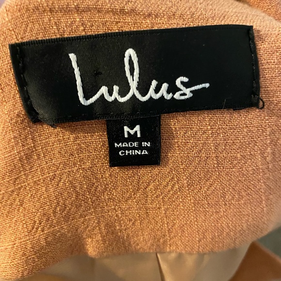 Lulus Peach Oversized Double-Breasted Blazer size medium - Picture 9 of 11